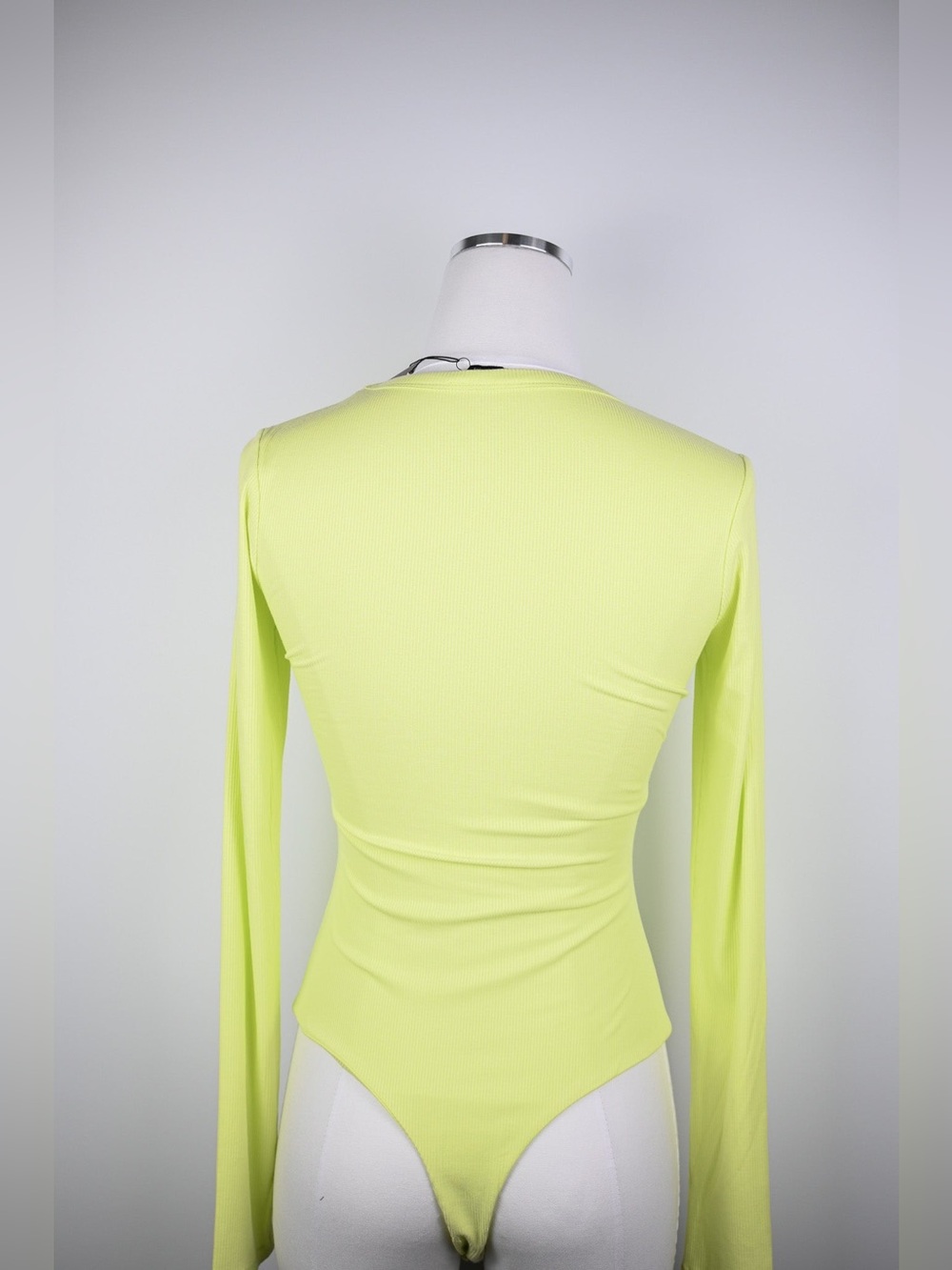 Naked Wardrobe Chartreuse Bodysuit - Picture 6 of 6